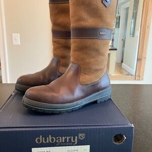 Dubarry Kildare Boots - SIZE 39 EU -7.5/8 US - TWO TONE BROWN